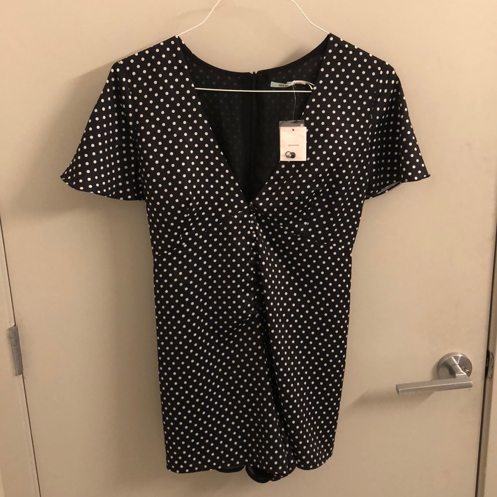 Urban Outfitters - Silky polka dot romper